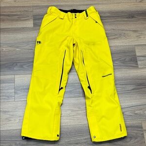 Homeschool Snow Pants Continuum Pants Vented in Yellow Size Medium